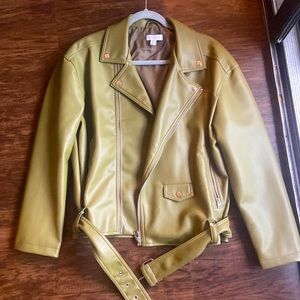 Topshop aviator leather jacket, never worn. Great quality, soft leather.